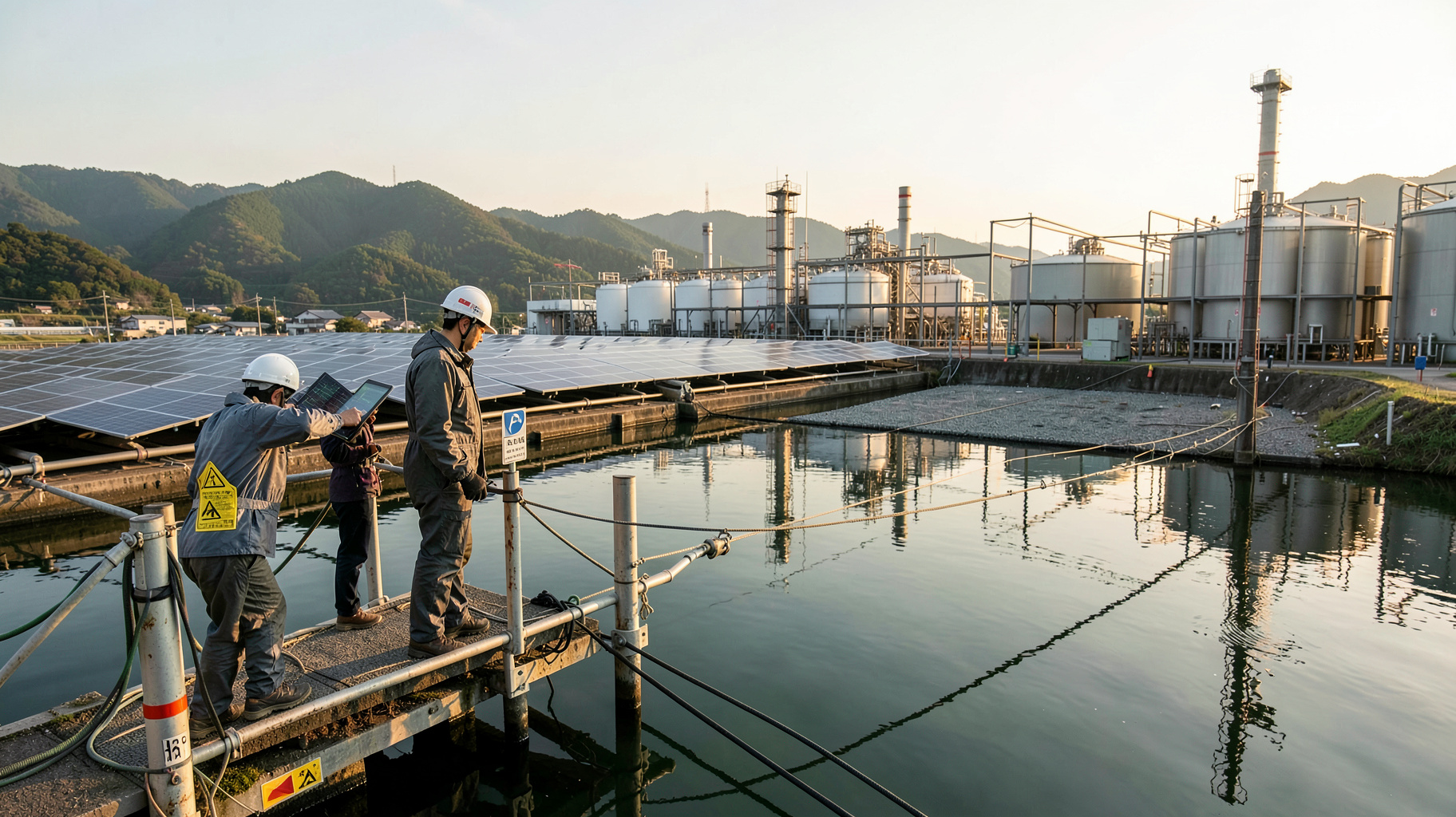 広島事業所の水上太陽光発電が示す、工場脱炭素の次の一手