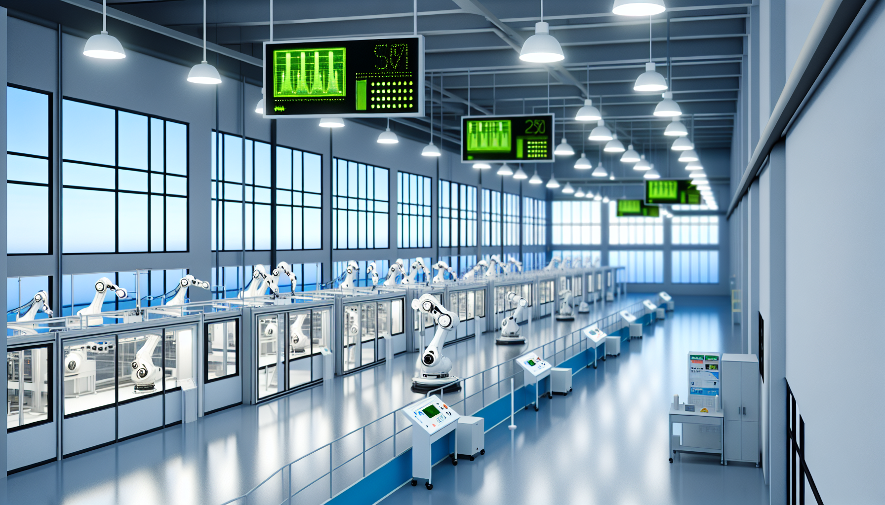 省エネ対策が施された最新の工場